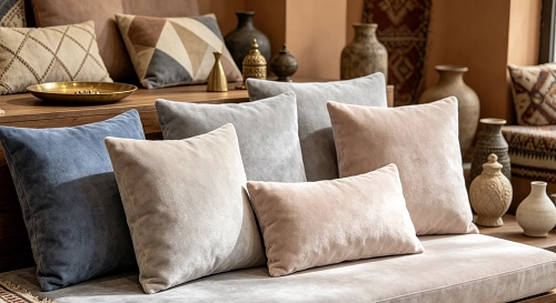 Application photo of KF2026-1 decorative fabric used in a home furnishing setting