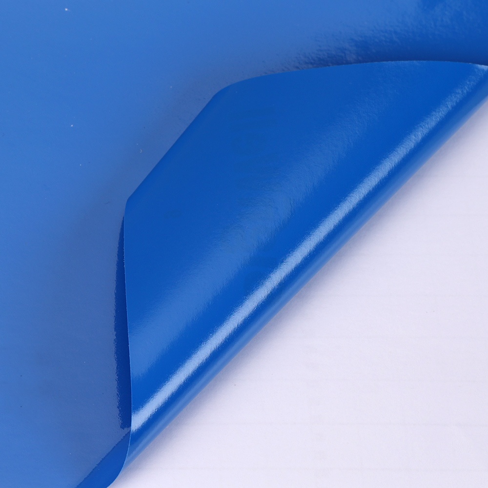 Blue Glossy PVC Vinyl Sticker