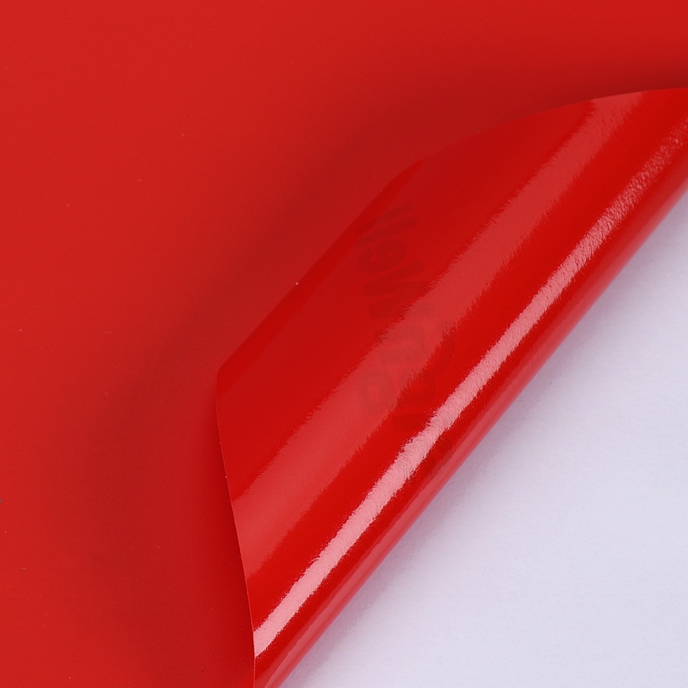 Red Glossy PVC Vinyl Sticker Roll