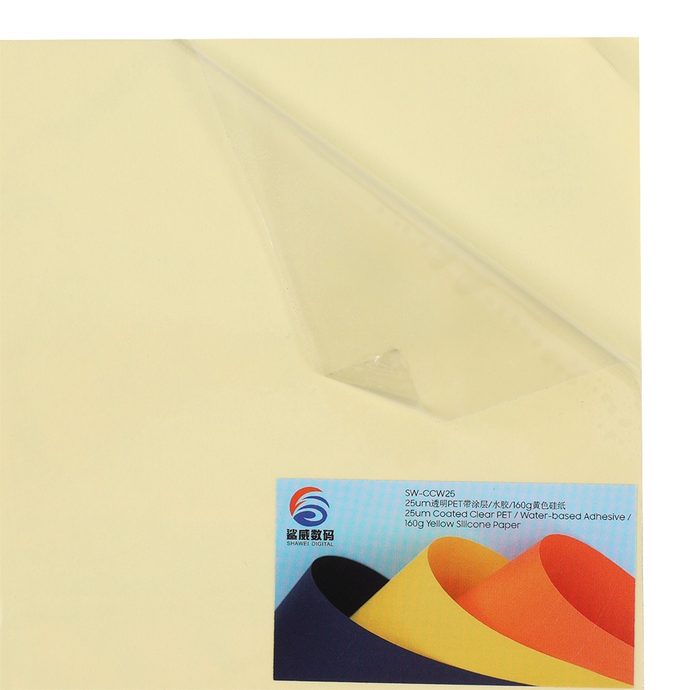 Coated Silver Silver PET Digital Printing Label 25um SW-CCPW25-140