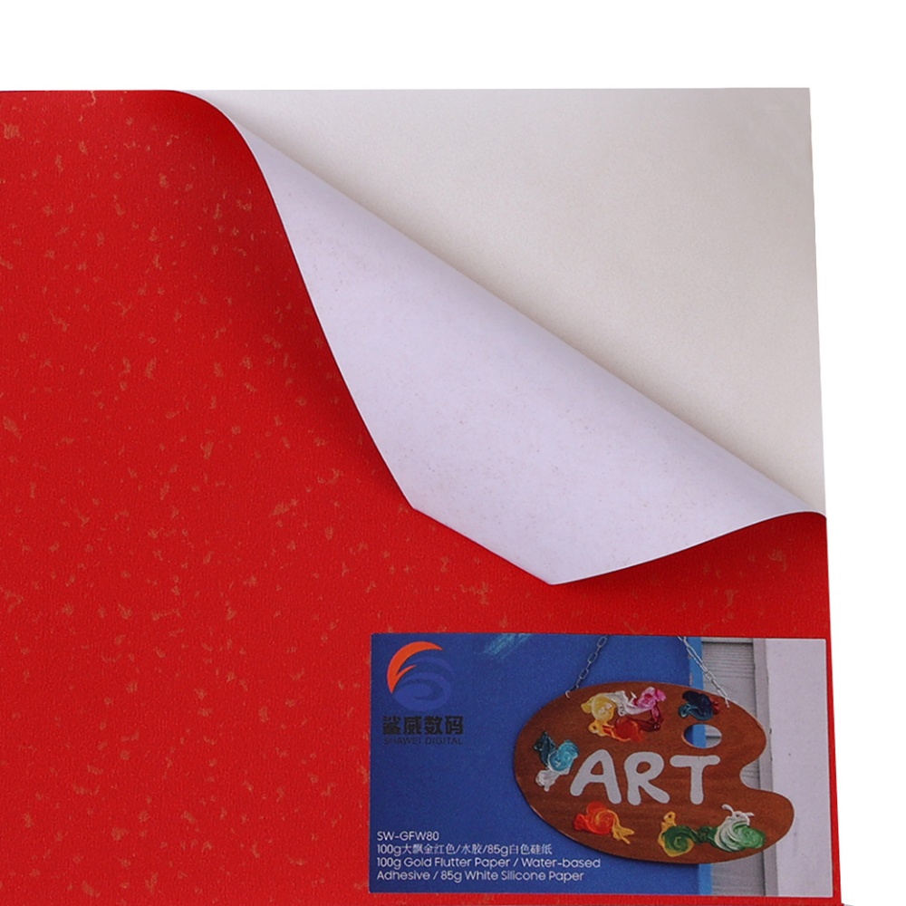 Water-based Adhesive Gold Flutter Paper SW-GFWW80