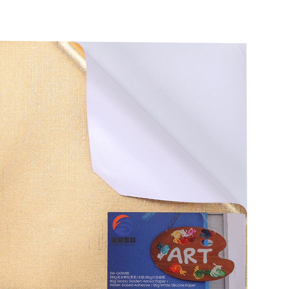 Water-based Adhesive Glossy Silver Hansol Paper SW-GSGWW80