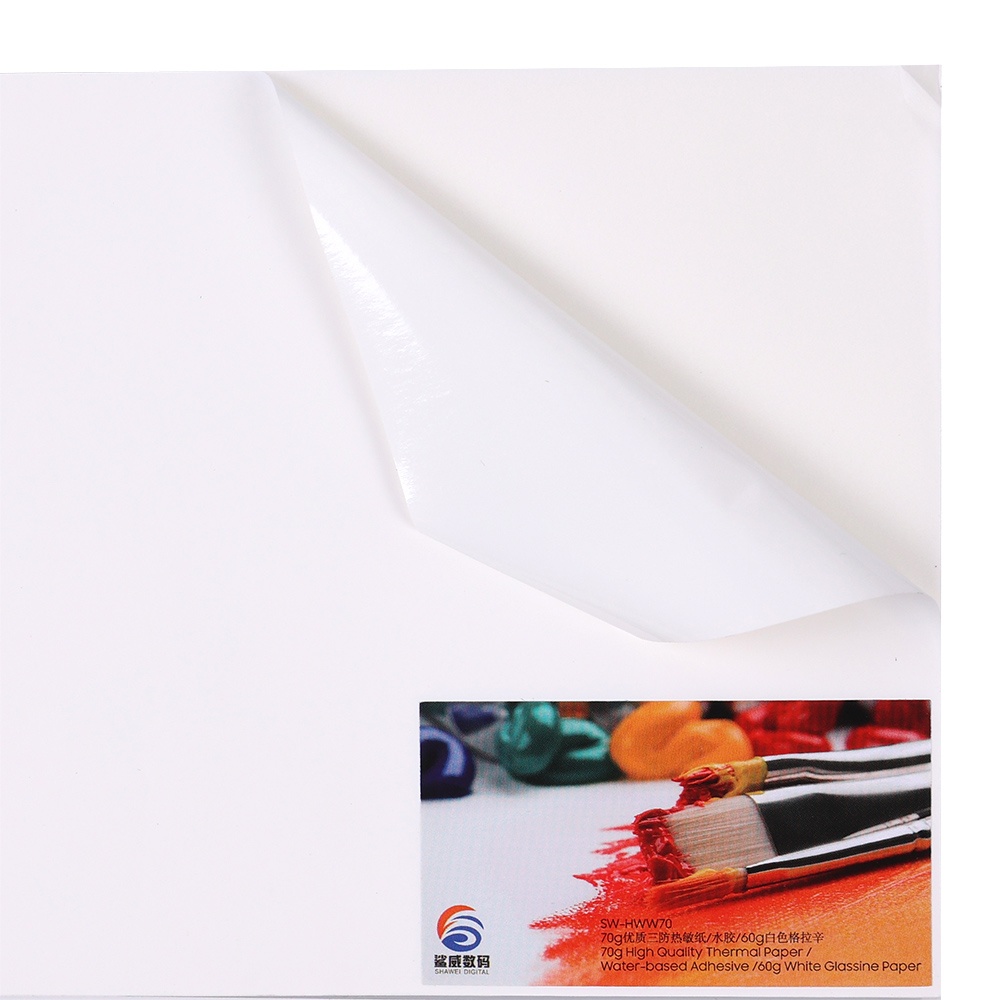 Thermal Paper Hot-melt Adhesive White Glassine Paper SW-HHW70