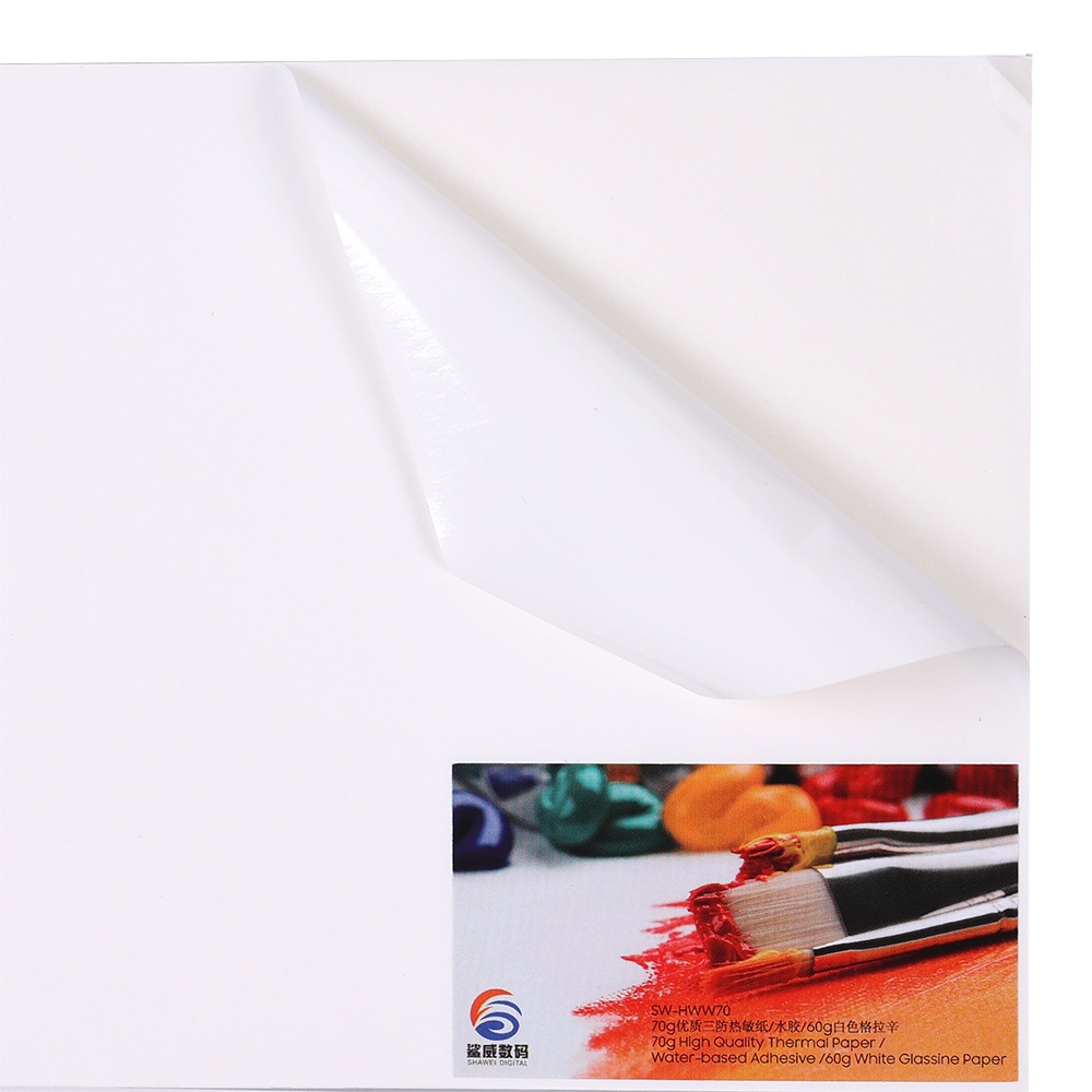 Thermal Paper Water-based Adhesive White Glassine Paper SW-HWW70