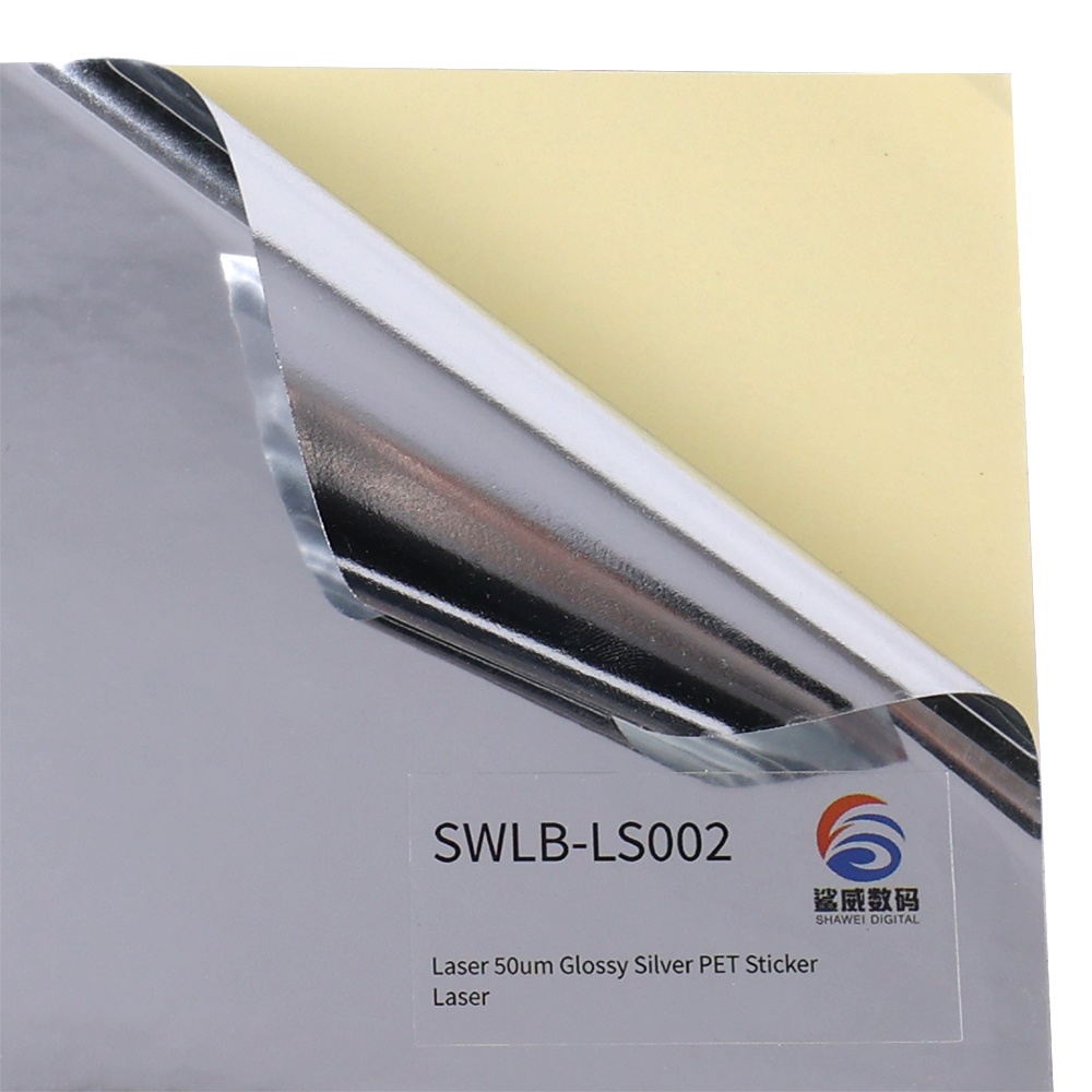 Laser 50um Glossy Silver PET Digital Printing Label