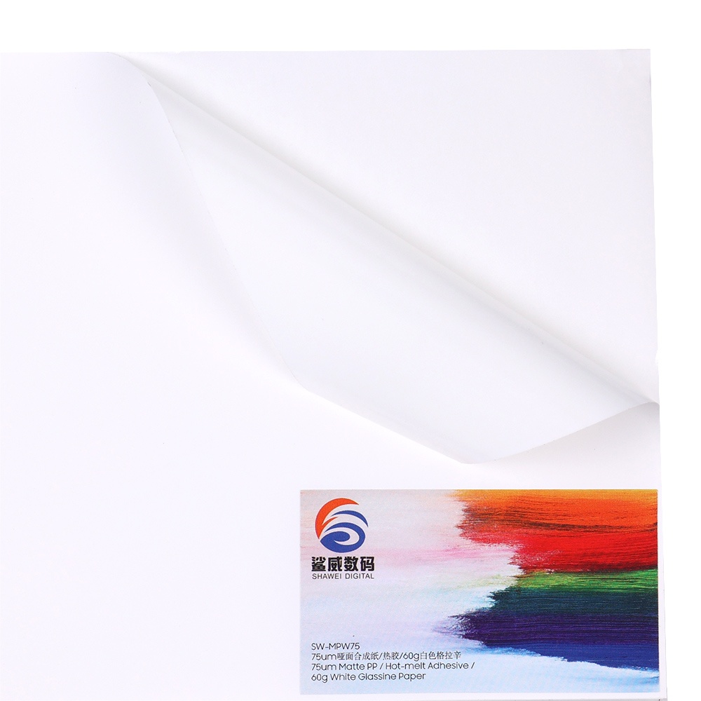 Matte PP Synthetic Paper Digital Printing Label SW-MPHW75