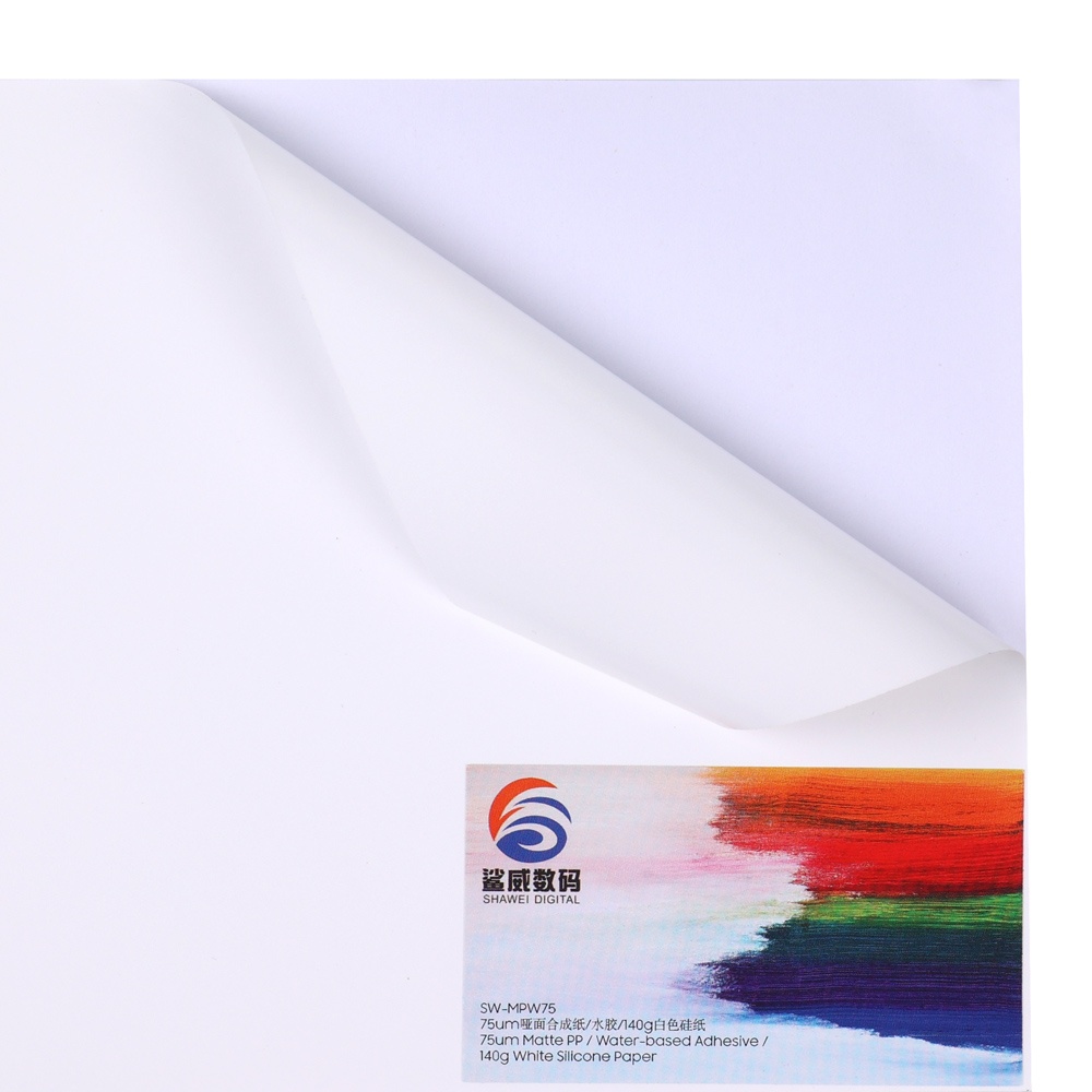 White Matt PP Label High quality SW-MPWW75