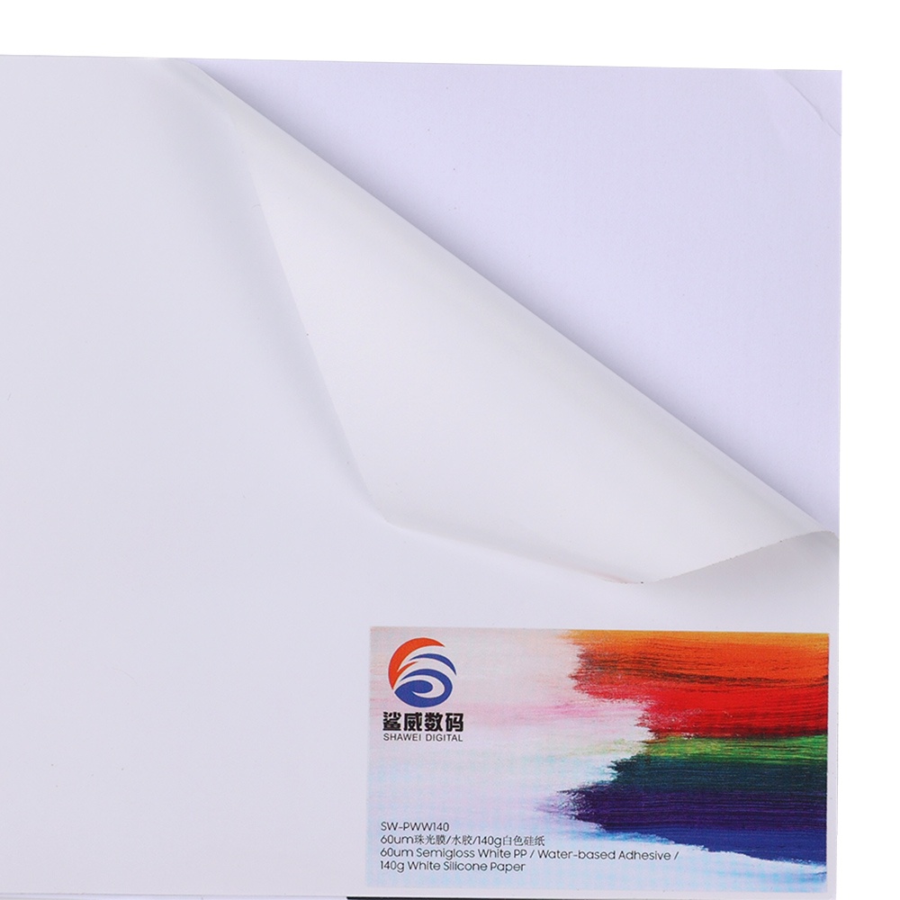 Semigloss White PP Digital Printing Label SW-SPWW60-140