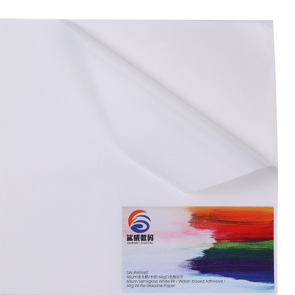 Semigloss White PP Digital Printing Label SW-SPWW60