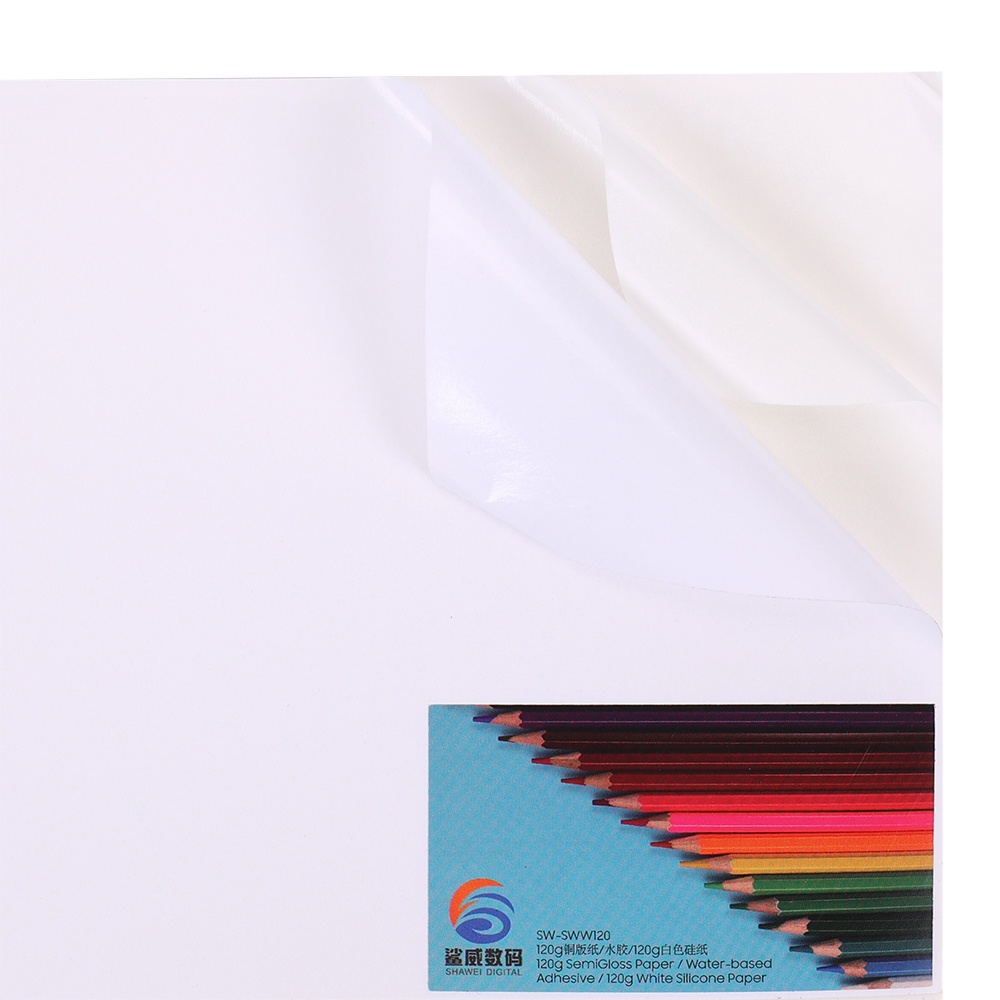 Water-based Adhesive White Silicon Paper Label SW-SWW120