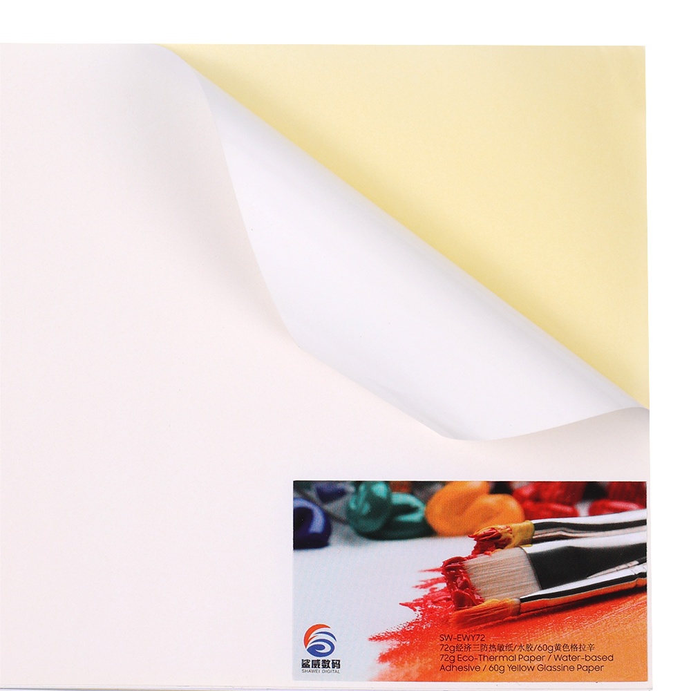 Thermal Paper Hot-melt Adhesive Yellow Glassine Paper SW-THY72