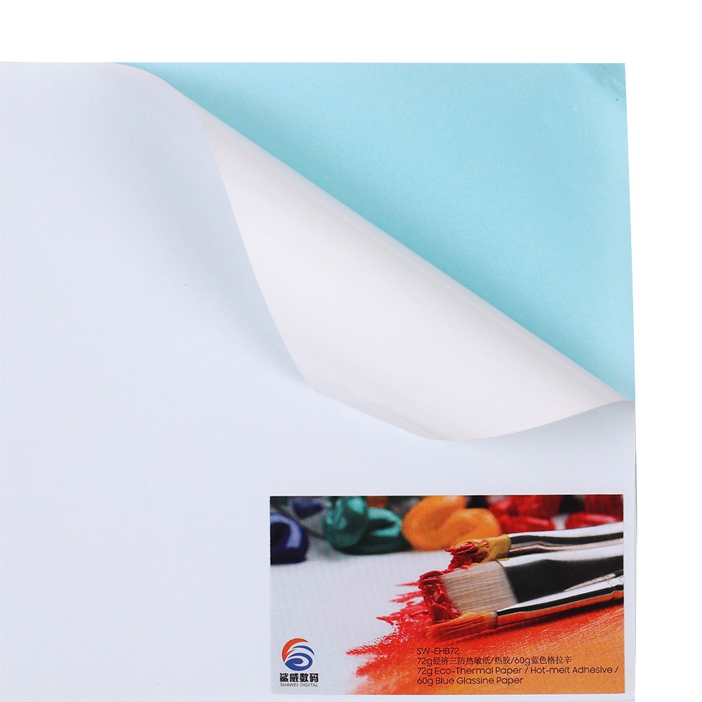 Thermal Paper Water-based Adhesive White Glassine Paper SW-TWW72
